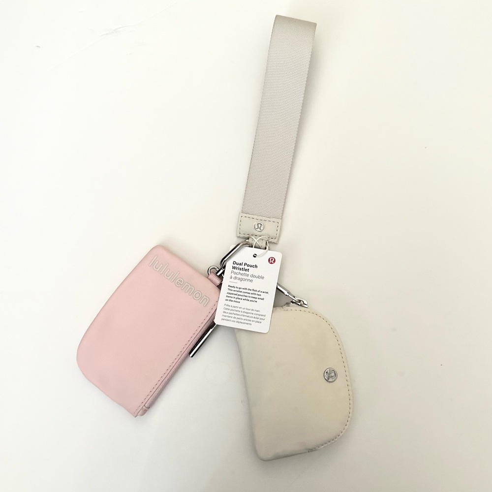 Lululemon Dual Pouch - Flush Pink and Opal